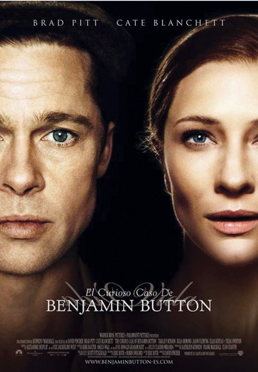 actor Brad Pitt, historia de fantasía, cuento del gran escritor norteamericano Scott Fitzgerald, El curioso caso de Benjamín Button, película, (The Curious Case of Benjamin Button),