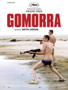 impacto que la obra literaria levantó en Europa, Gomorra, la adaptación de la novela homónima del periodista Roberto Saviano, Dirigida por Matteo Garrone, redes corruptas, público inteligente, público reflexivo, neorrealismo Italiano,