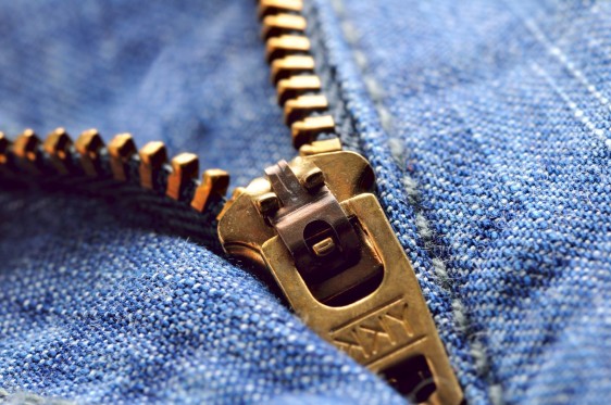 zipper en un jean