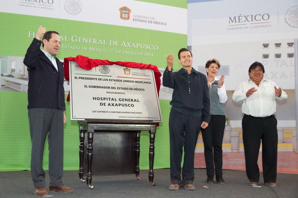 Presidente Enrique Peña Nieto en Hospital General de Axapusco