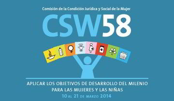 Logotipo de la 58ª Comisión de la Condición Jurídica y Social de la Mujer