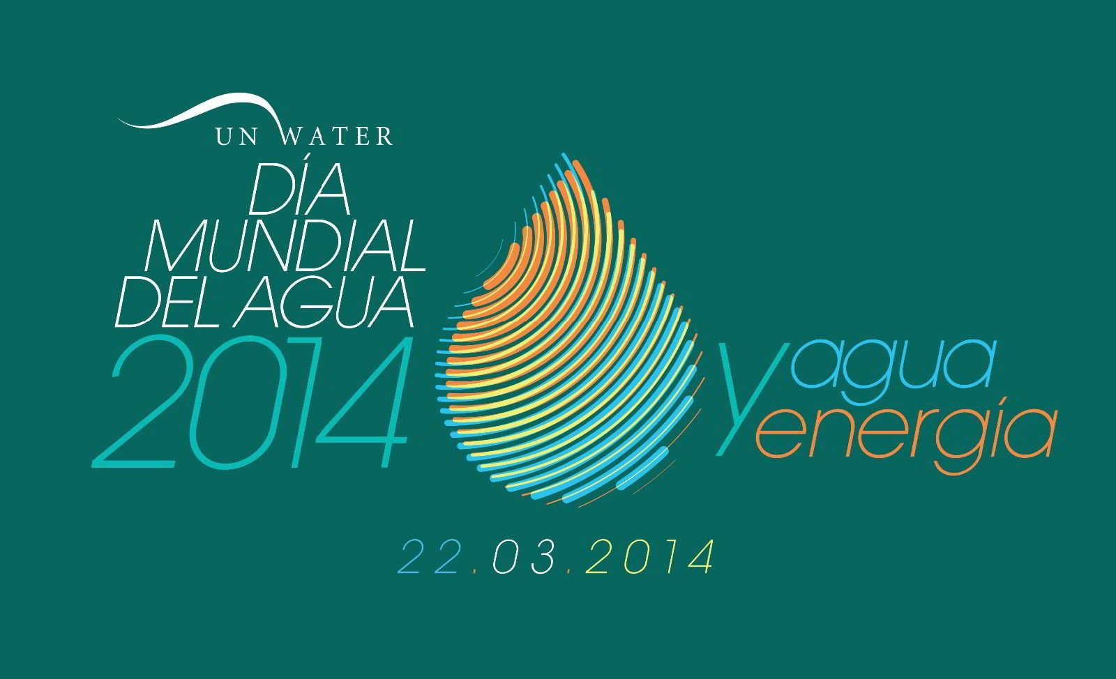 Logotipo del Día Mundial del Agua de 2014, agua y energía