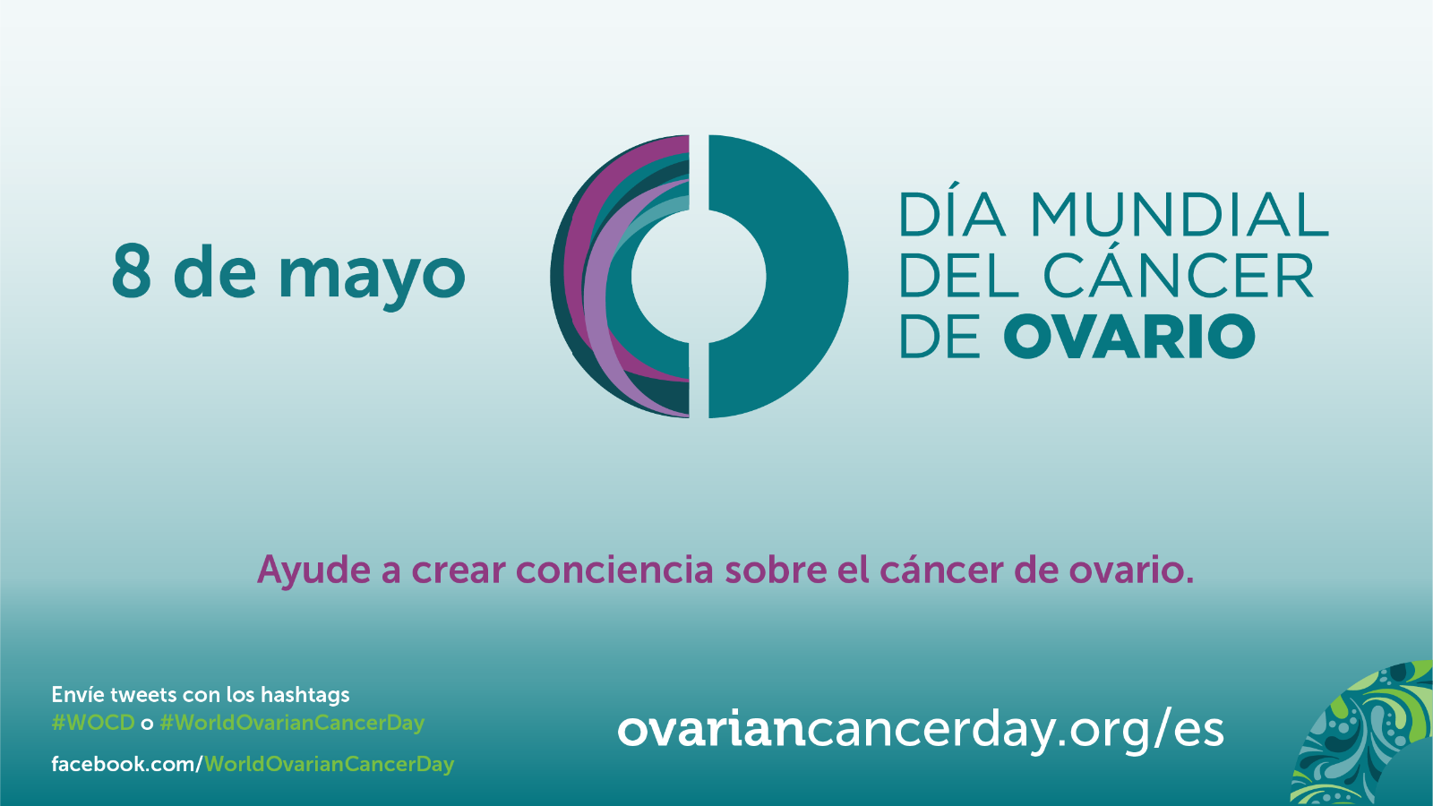 Logotipo del Día Mundial del Cáncer de ovario