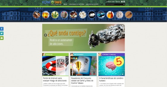 Captura de la pantalla del portal konectate.org.mx
