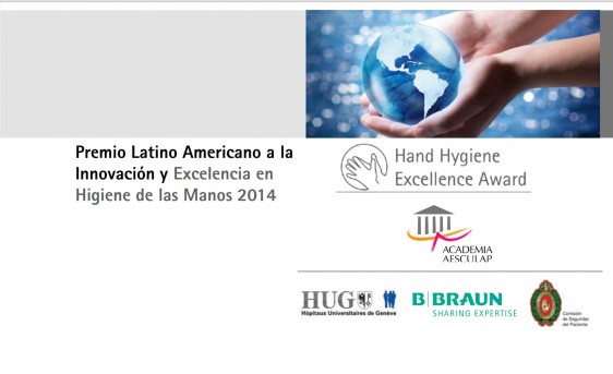 Ilustración del Premio Latinoamericano a la Innovación y  Excelencia en Higiene de las Manos 2014