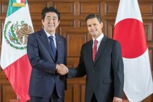 Primer Ministro de Japón, Shizo Abe y Presidente de la República, Enrique Peña Nieto