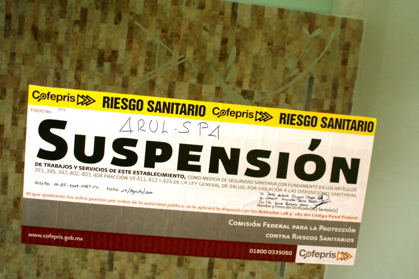 Sello de Suspensión