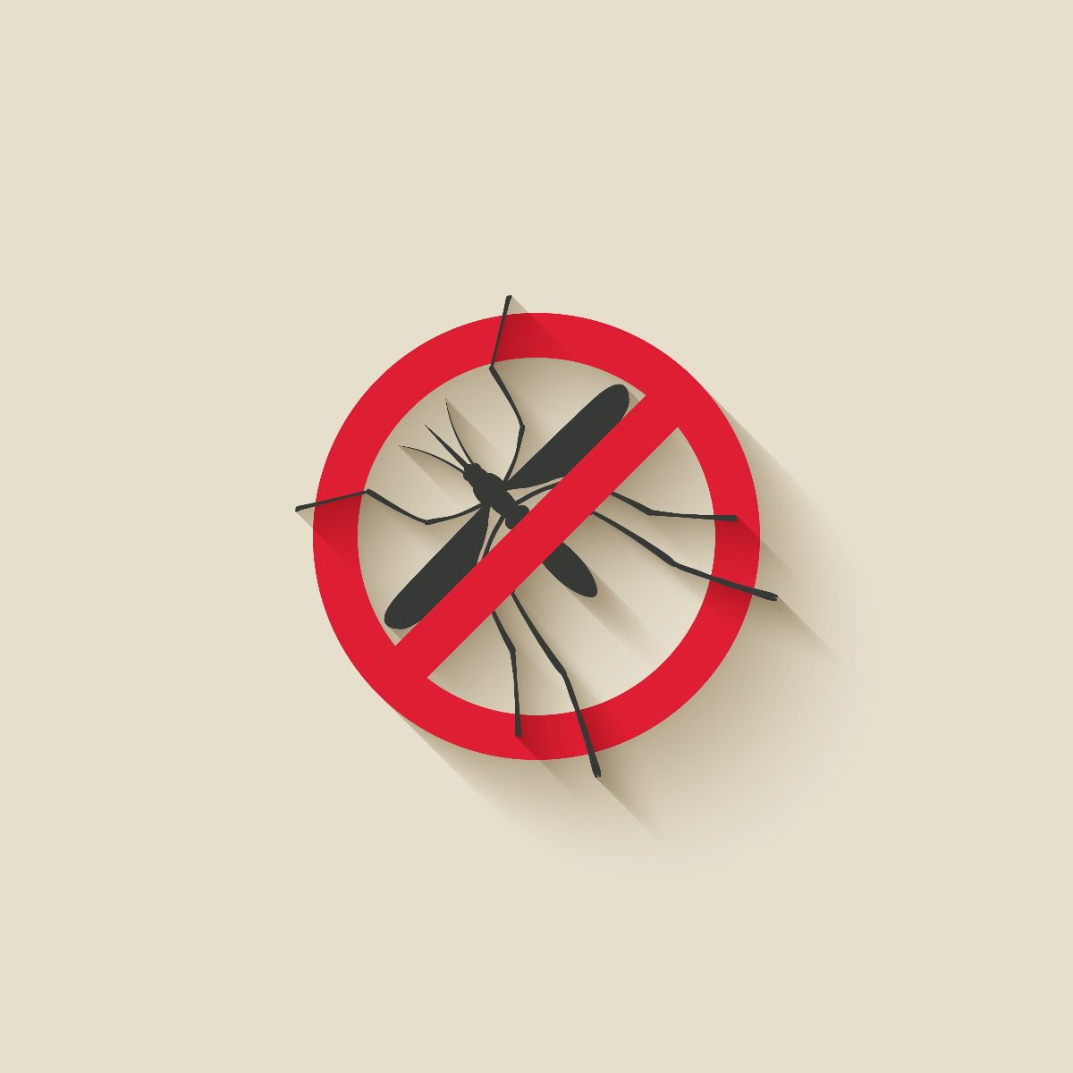 Ilustración de prohibido mosquitos