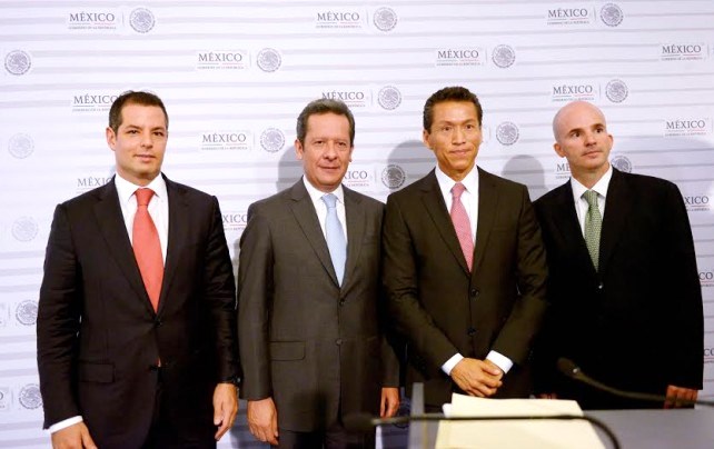 Eduardo Sánchez Hernández, Aristóteles Núñez Sánchezm Alejandro Murat Hinojosa y José Antonio González Anaya;