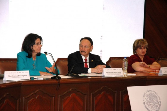 Maureen Birmingham, Ricardo Juan García Cavazos y Leonor Calderón