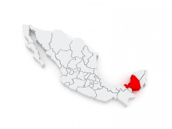 Ilustración 3D del Estado de Campeche