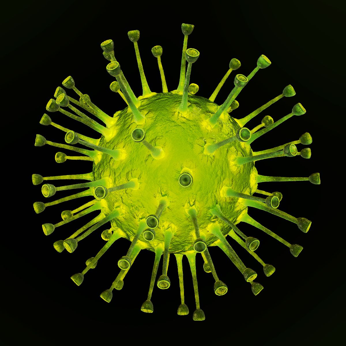 Ilustración 3D del virus Varicella zoster