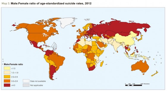 Fuente: Preventing suicide: a global imperative.