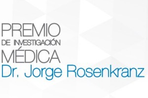 Logotipo con el texto Premio “Dr. Jorge Rosenkranz” e ilustración del Dr. Jorge Rosenkranz