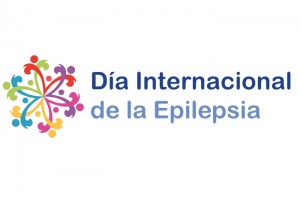 Ilustración de personas agarradas de las manos y el texto "Día internacional de la epilepsia"