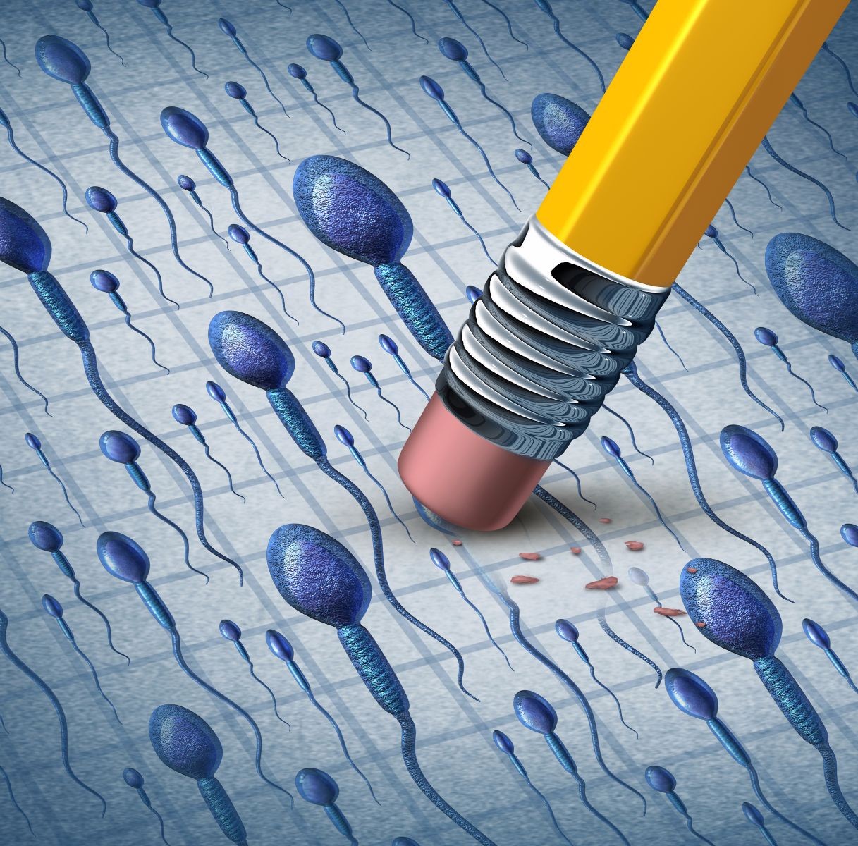 Ilustración de espermatozoides