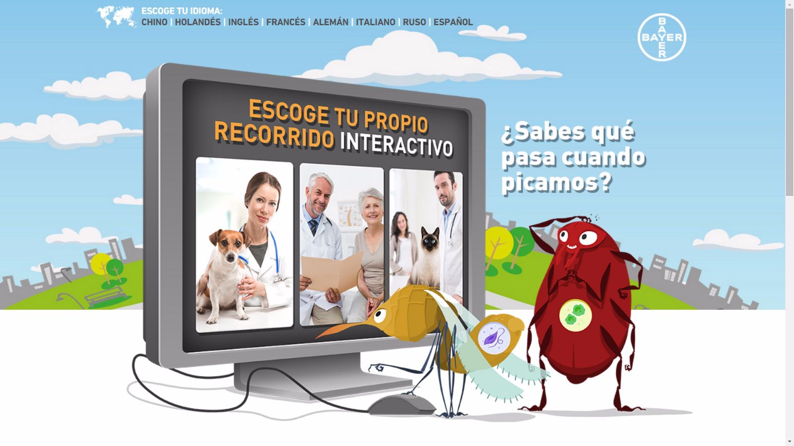 Portada del sitio web de 4º Conferencia Web sobre el Impacto de las Enfermedades Transmitidas por Vectores en Animales de Compañía y Seres Humanos