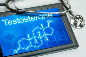 Tablet con la palabra testosterone