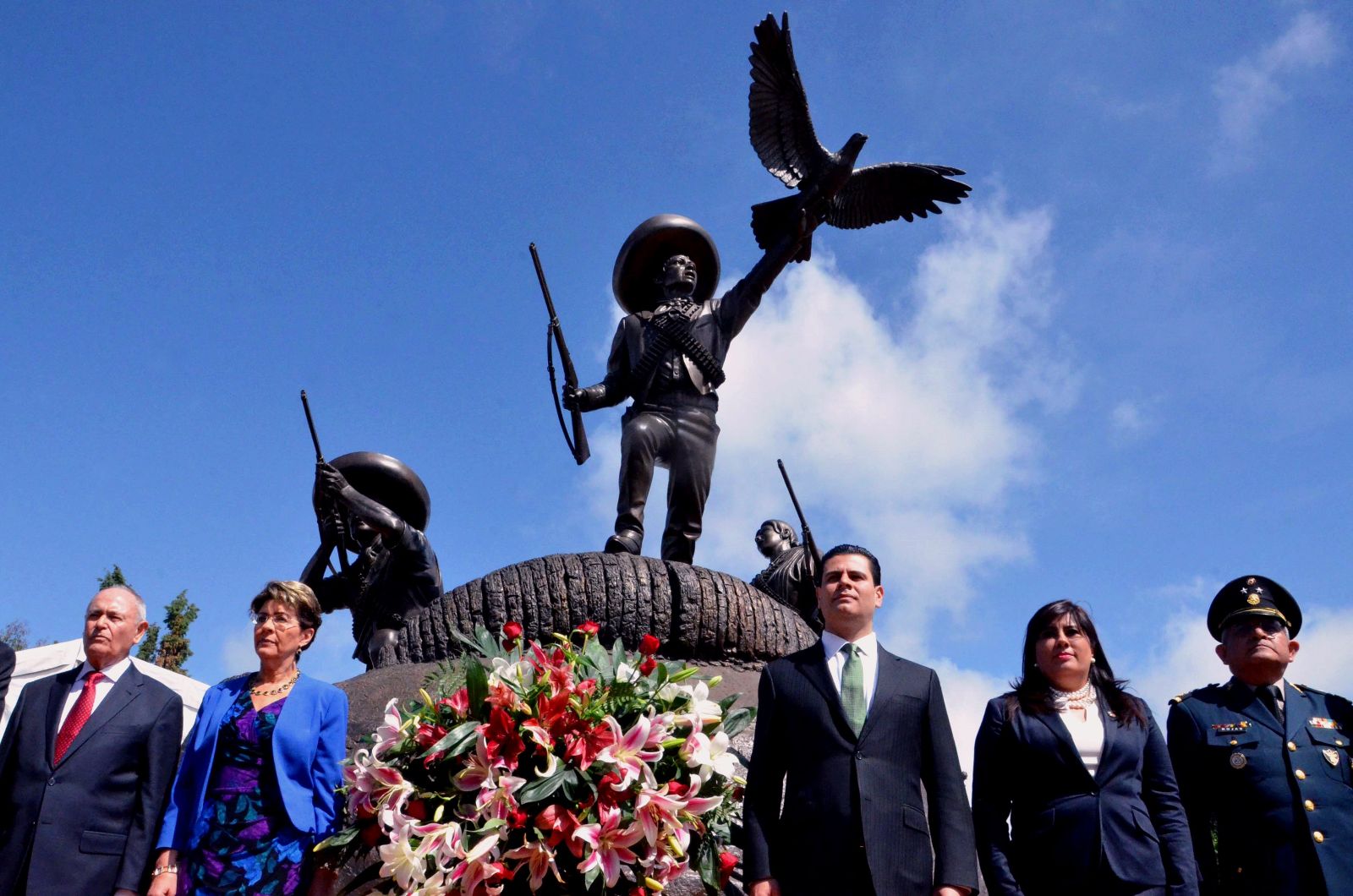 De izquierda a derecha Julio Zamora Batiz, Mercedes Juan y Miguel Alonso Reyes