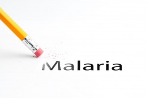 Acercamiento a un lápiz borrando la palabra MALARIA