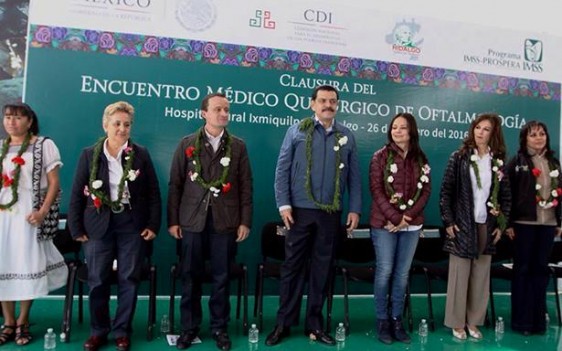 El Gobernador de Hidalgo, José Francisco Olvera Ruíz, reconoce y agradece el apoyo del IMSS a las comunidades vulnerables.
