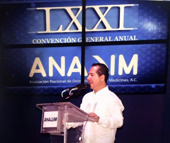 El Comisionado Federal, Julio Sánchez y Tépoz, inauguró la LXXI Convención General Anual de la Asociación Nacional de Distribuidores de Medicinas.
