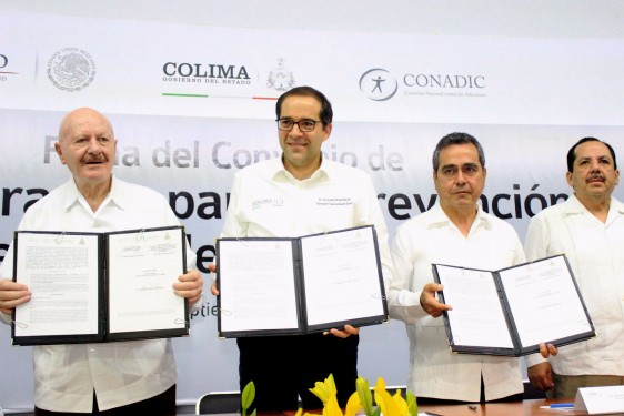 La Comisión Nacional contra las Adicciones y el Gobierno de Colima firmaron un convenio de colaboración