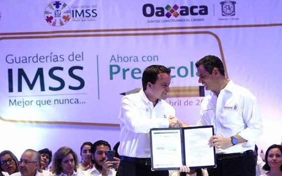 Oaxaca es la entidad número 19 en sumarse al Programa de Educación Preescolar en Guarderías que impulsa el Presidente Enrique Peña Nieto, como medida de inclusión social.