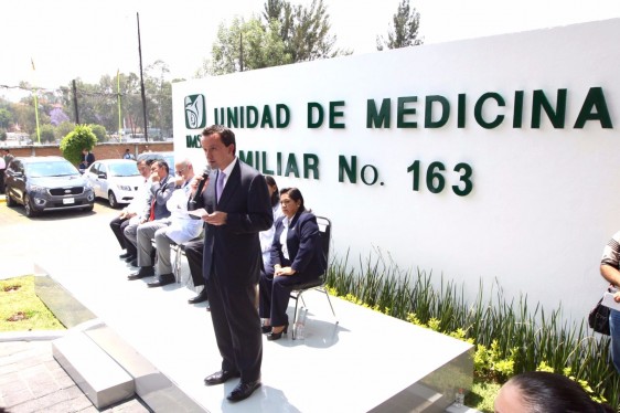 El Director General inauguró la Unidad de Medicina Familiar número 163 que beneficiará a 65 mil derechohabientes.