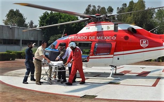 Alrededor de las 11:30 horas, especialistas arribaron con el hígado al helipuerto del Hospital de Traumatología y Ortopedia del IMSS de Magdalena de las Salinas, para finalmente trasladarlo en ambulancia al CMN de La Raza.