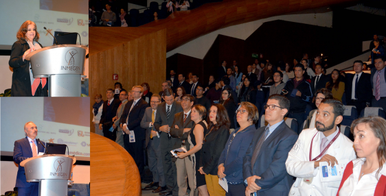 La inauguración del foro que se llevó a cabo en el INMEGEN, estuvo a cargo del titular de la Comisión Coordinadora de los Institutos Nacionales y Hospitales de Alta Especialidad, doctor Guillermo Ruiz Palacios.