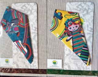 Como una muestra de agradecimiento, los niños de Casa de la Amistad IAP hicieron entrega de corbatas pintadas por ellos mismos a mano a Pérez Berlanga.