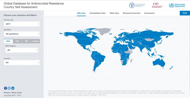 Global Database for Antimicrobial Resistance Country Self Assessment