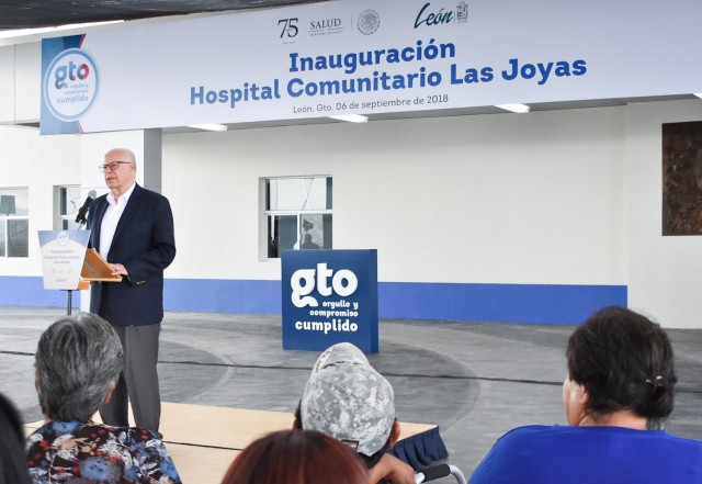 El Secretario de Salud y el Gobernador de Guanajuato inauguraron el Hospital Comunitario Las Joyas, en la ciudad de León