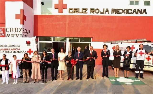 El Secretario de Salud encabezó la reinauguración de la Base de Socorros Cuajimalpa de la Cruz Roja Mexicana.