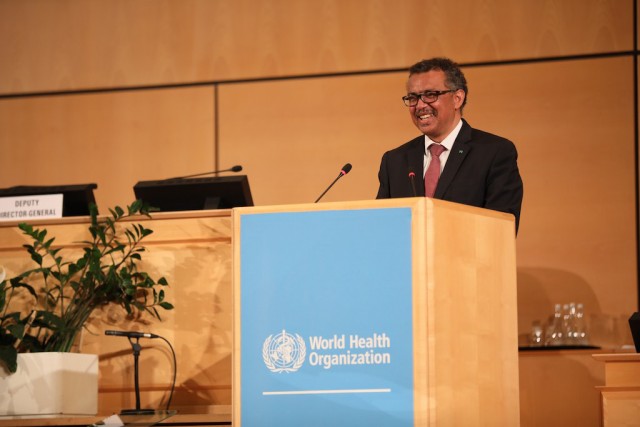 Director General de la Organización Mundial de la Salud (OMS), Tedros Adhanom Ghebreyesus