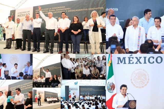 Presidente López Obrador inicia en Chiapas recorridos por 80 hospitales rurales del país
