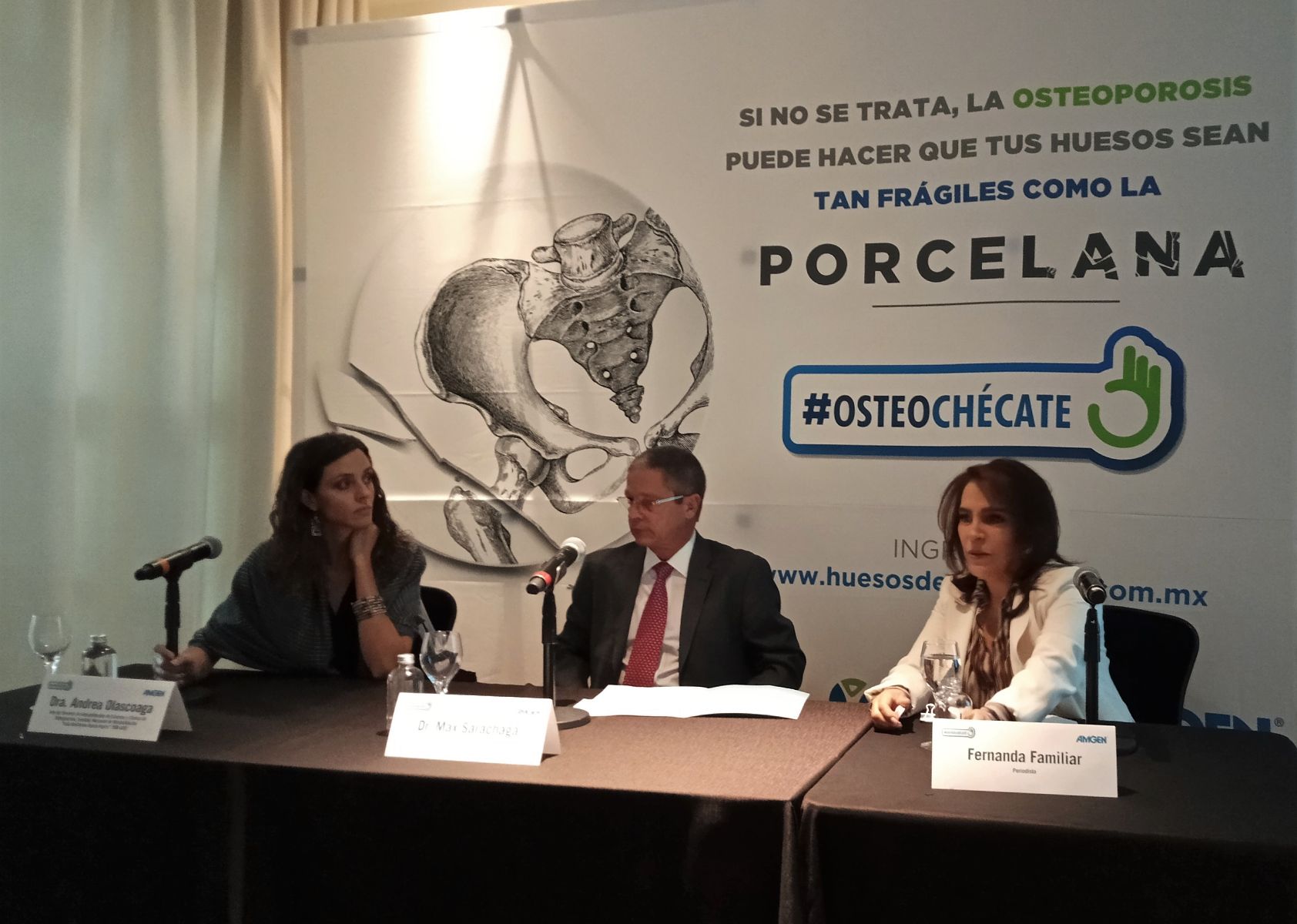 Conferencia de prensa Amgen, campaña “Huesos de Porcelana”