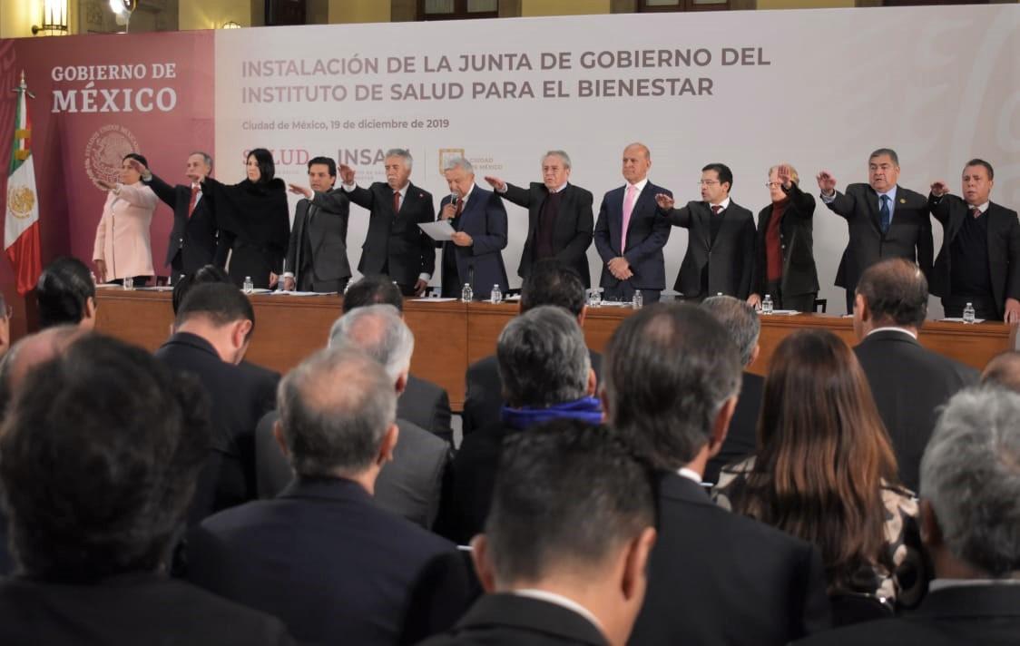 protesta de ley a los integrantes de la Junta de Gobierno del Instituto de Salud para el Bienestar (INSABI)