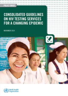 Portada de "Consolidated guidelines on HIV testing services for a changing epidemic"