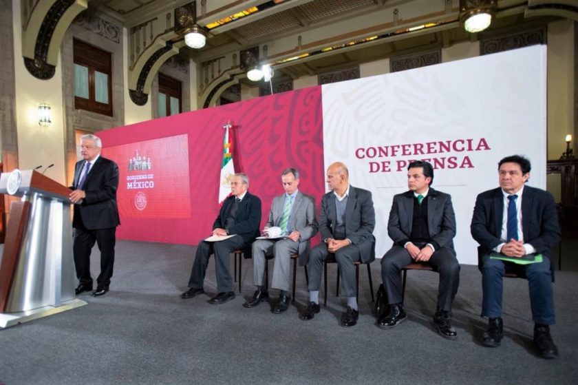Conferencia de prensa de la Presidencia de la República el 28 de enero de 2020