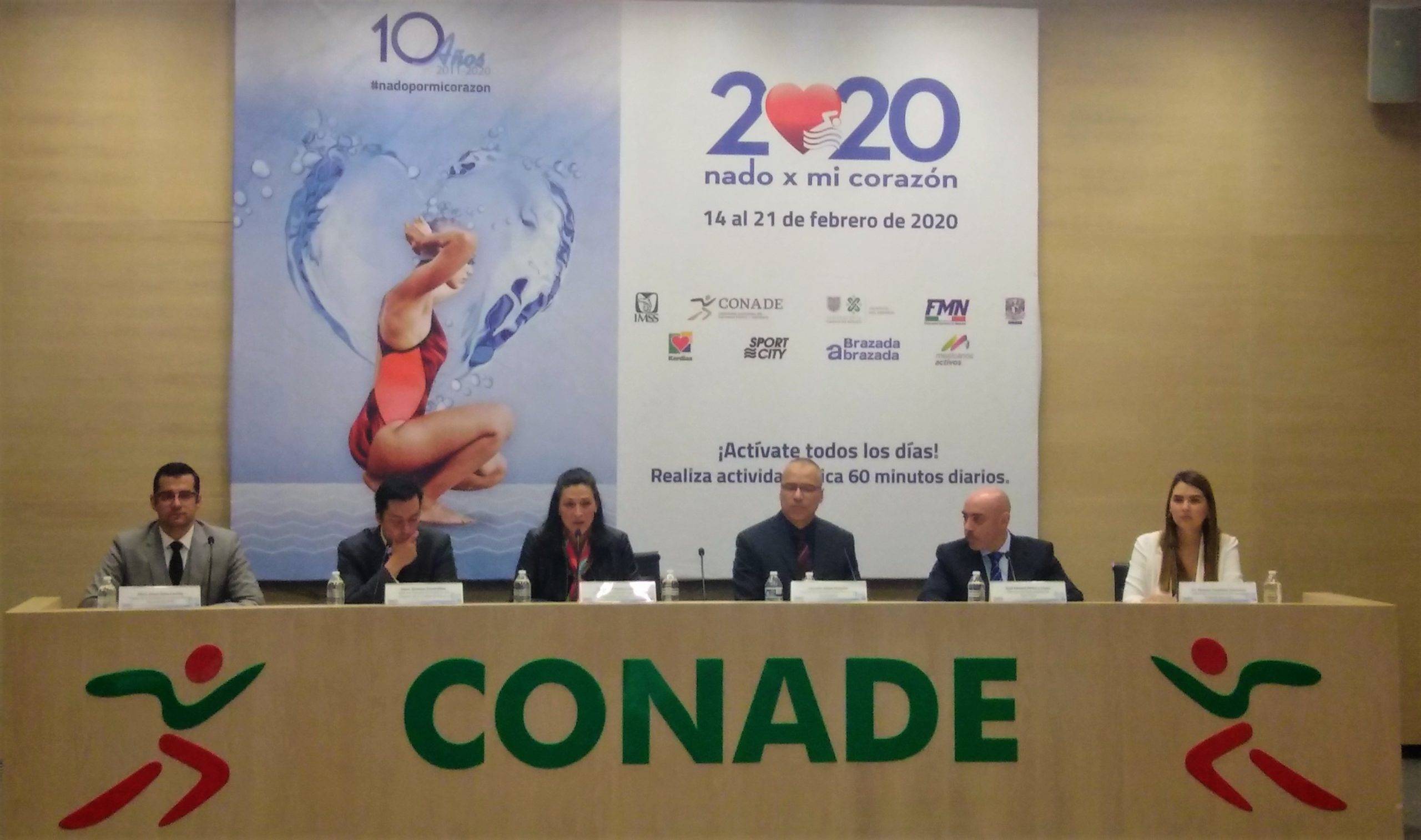 Conferencia de prensa Nado por mi corazón 2020