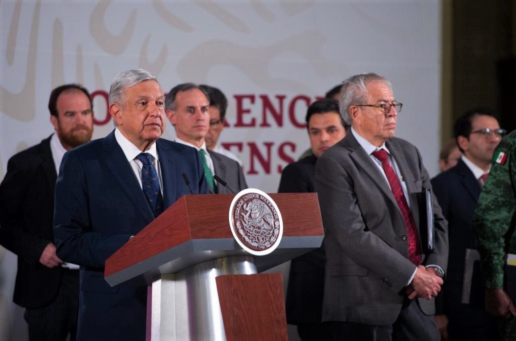 Conferencia de prensa en Palacio Nacional 20200324