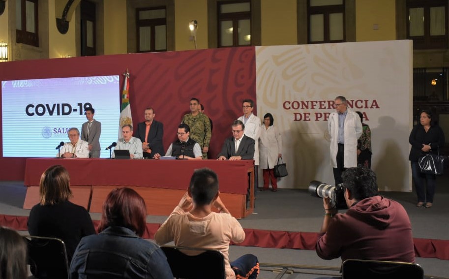 Conferencia encabezada por Hugo López-Gatell, subsecretario de Prevención y Promoción de la Salud, desde Palacio Nacional