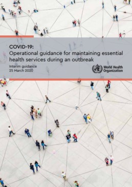 Portada del documento "COVID-19: Operational guidance for maintaining essential health services during an outbreak"