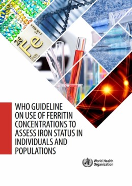 Portada WHO guideline on use of ferritin concentrations to assess iron status in individuals and populations