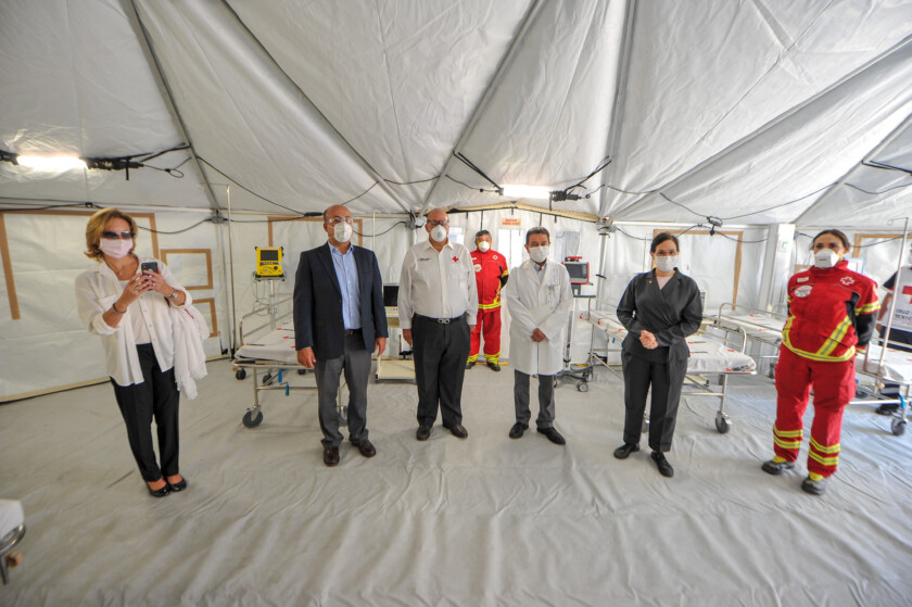 Fundación Jenkins apoyó a través de la Cruz Mexicana la instalación de un hospital para pacientes COVID dentro del Instituto Nacional de Enfermedades Respiratorias (INER)