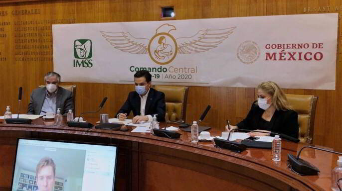 director general del IMSS, y director de Economía del Ayuntamiento de Madrid en videoconferencia