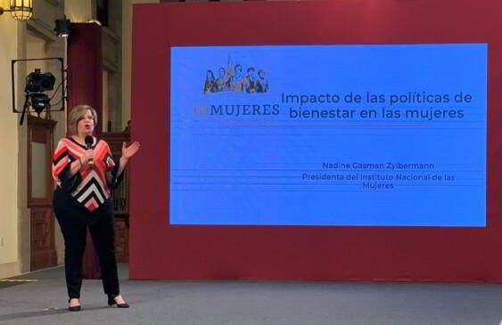 Nadine Gasman, presidenta del Instituto Nacional de las Mujeres (Inmujeres)