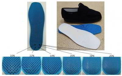 Plantillas de calzado impresas en 3D